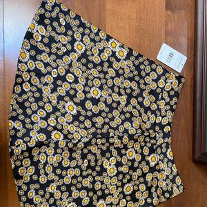 free people daisy silk skirt